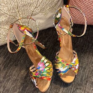 Colorful Women's Strappy Sandals